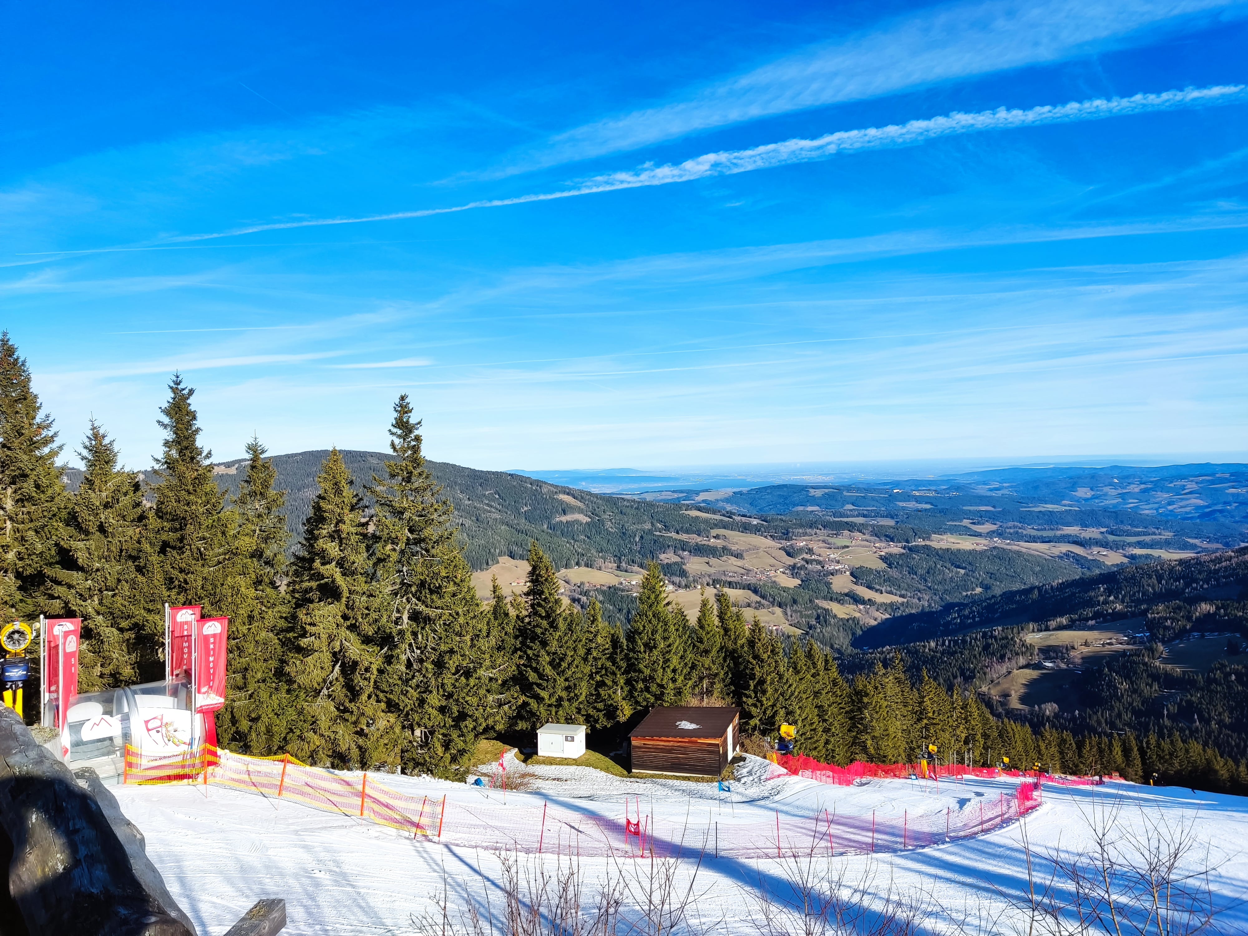 Blick auf die Piste