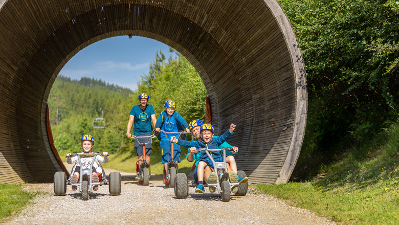 Roller- und Mountaincartbahn druch die Milchkanne