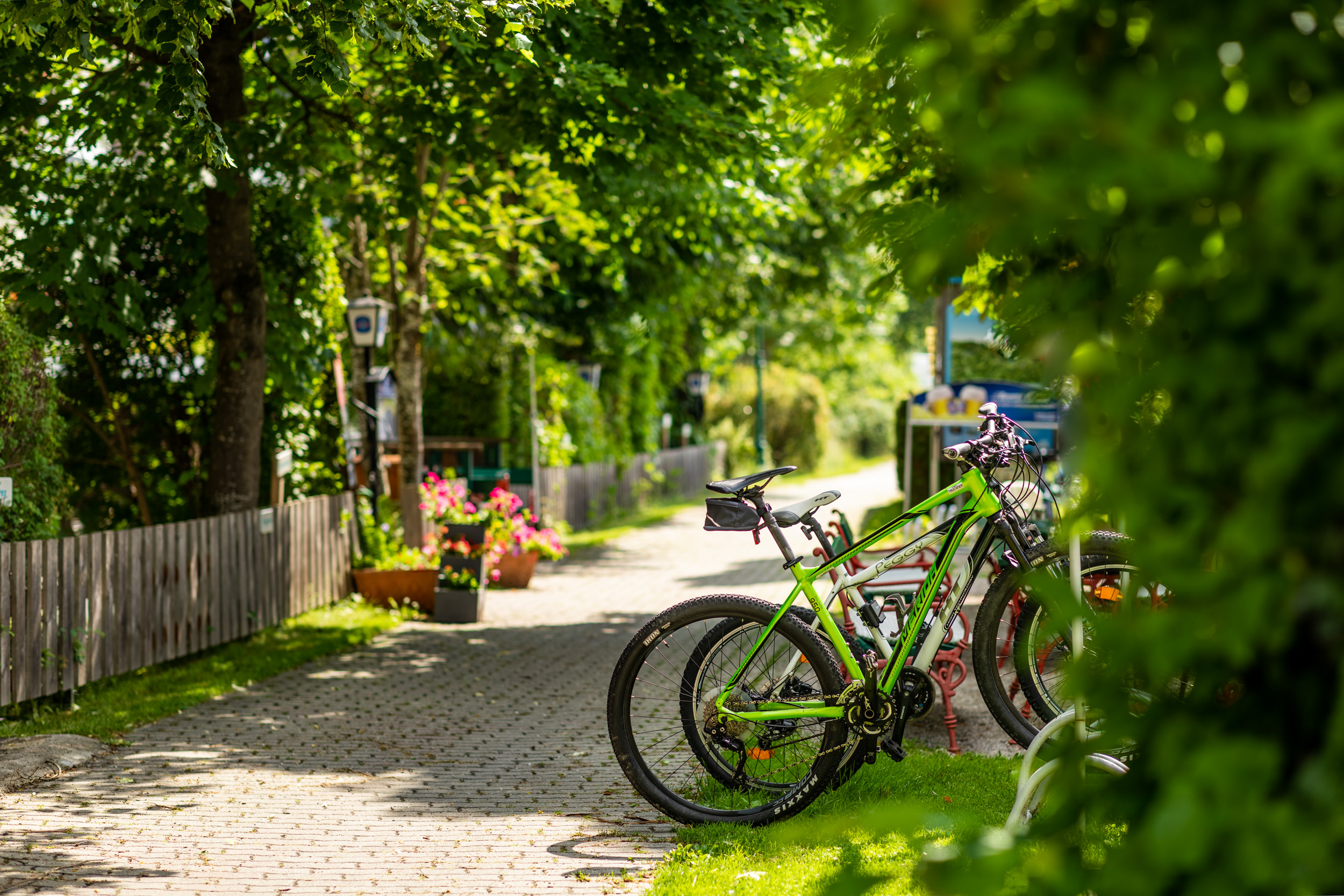 Radparkplatz beim Gasthof St. Wolfgang