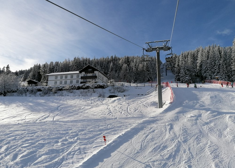 Direkt an der Skipiste